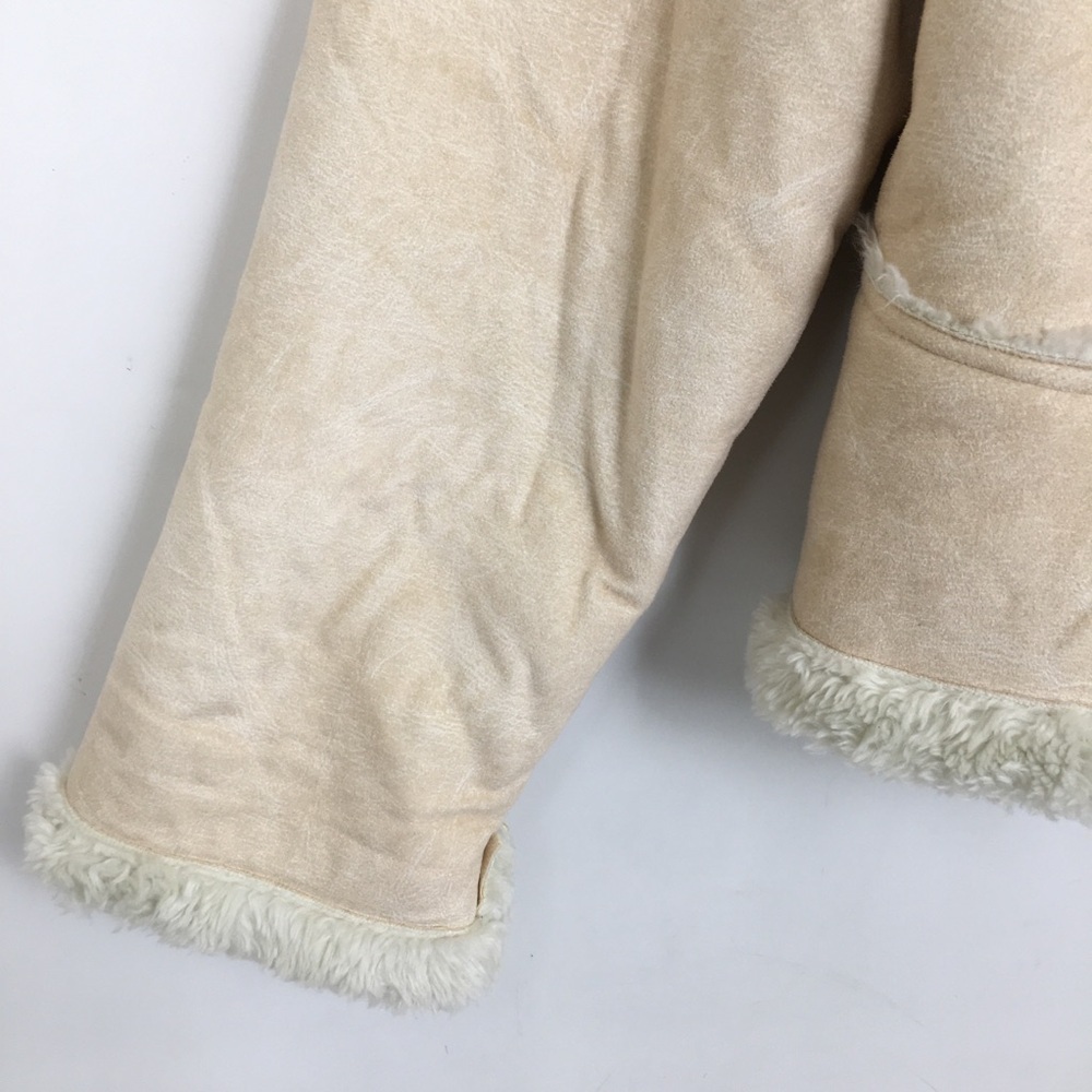 Cabela's Women’s Shearling Coat Faux Suede Fur Winter Jacket Tan Size XL - Picture 4 of 10